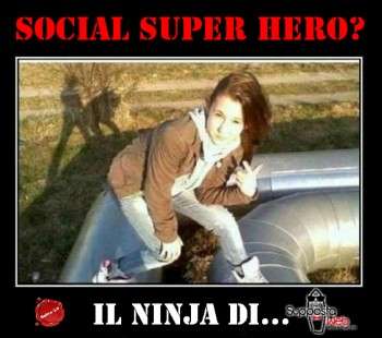 social super hero ninja