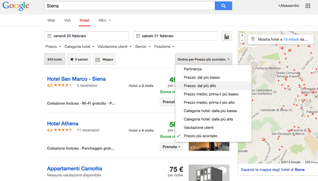 hotel finder google