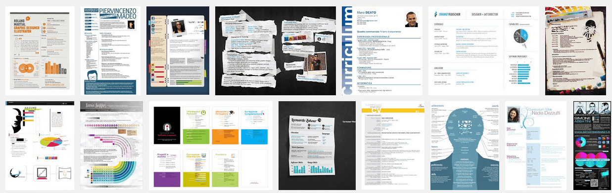 curriculum vitae grafico